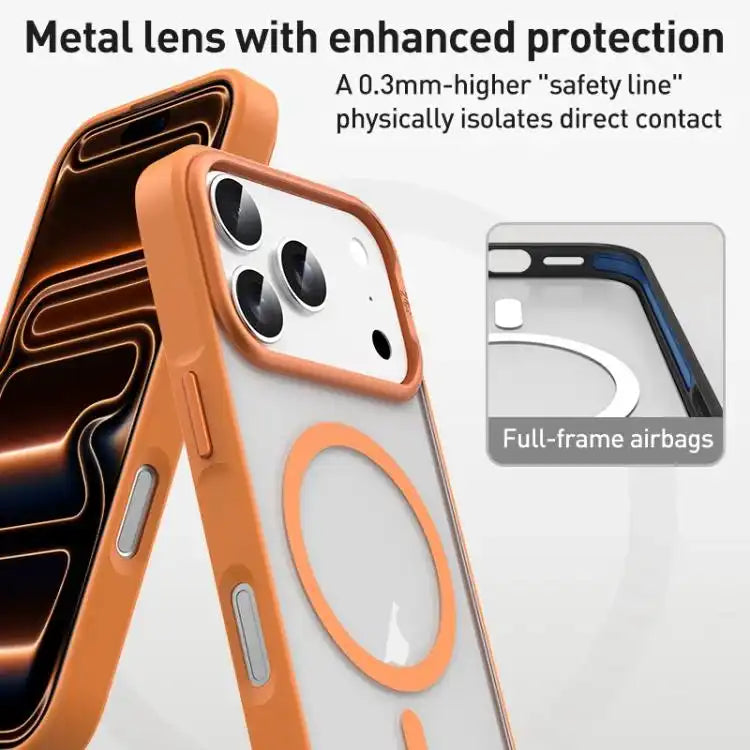 ZGA Matte Clear Magsafe PC Hybrid TPU Phone Case