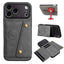 Double Buckle Card Slots Magnetic Phone Case