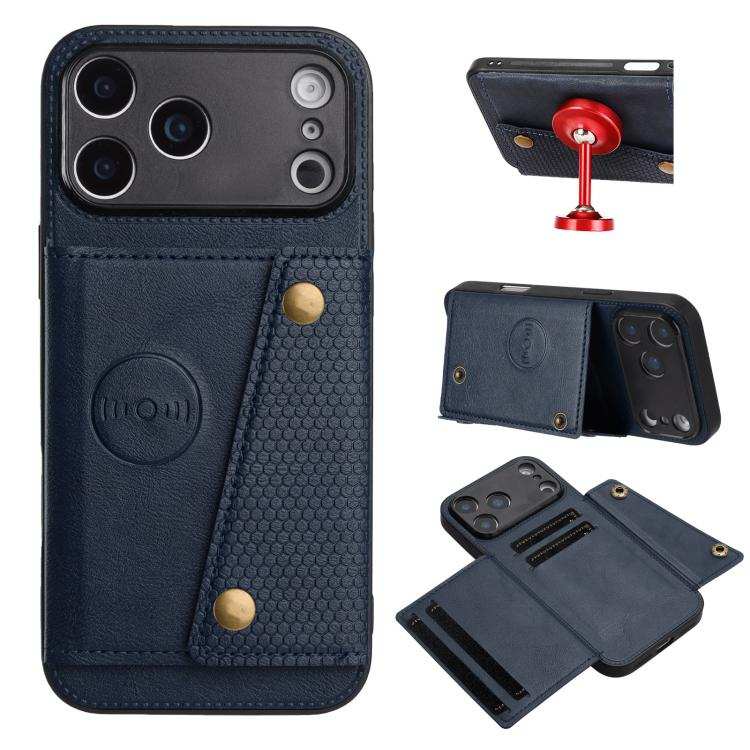 Double Buckle Card Slots Magnetic Phone Case