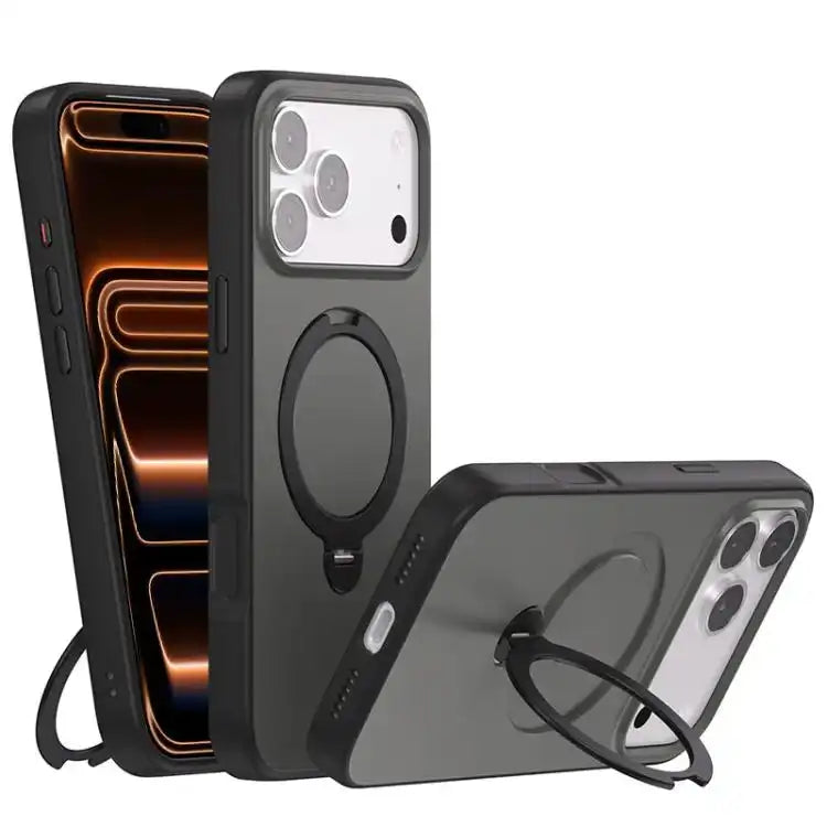 Contrast Color Rotation Holder Magsafe Phone Case
