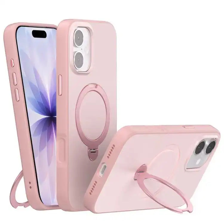 Contrast Color Rotation Holder Magsafe Phone Case