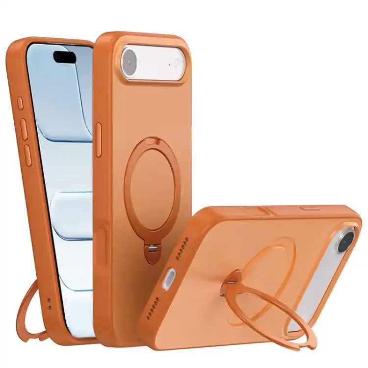 Contrast Color Rotation Holder Magsafe Phone Case