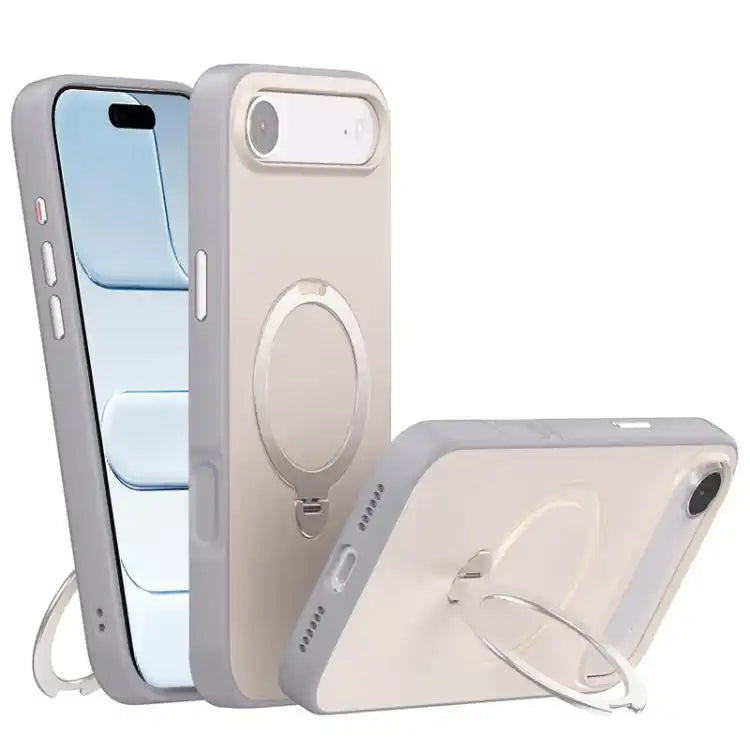 Contrast Color Rotation Holder Magsafe Phone Case