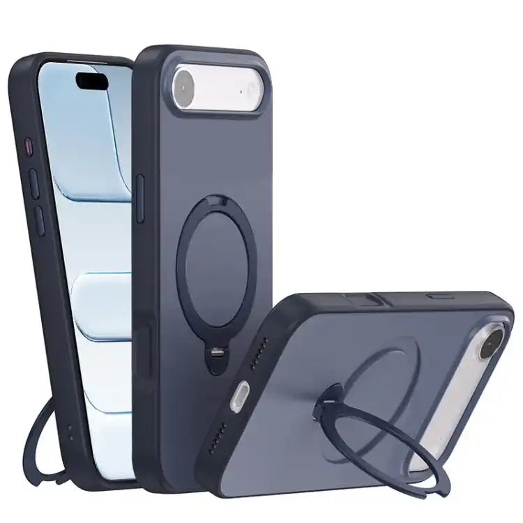 Contrast Color Rotation Holder Magsafe Phone Case