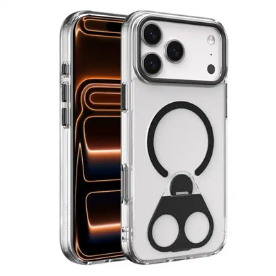 High Transparent MagSafe TPU Phone Case with 360 Degrees Rotating Ring Holder