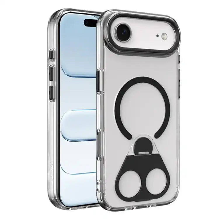 High Transparent MagSafe TPU Phone Case with 360 Degrees Rotating Ring Holder