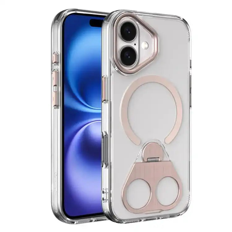 High Transparent MagSafe TPU Phone Case with 360 Degrees Rotating Ring Holder