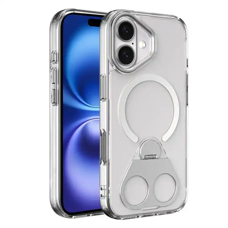 High Transparent MagSafe TPU Phone Case with 360 Degrees Rotating Ring Holder