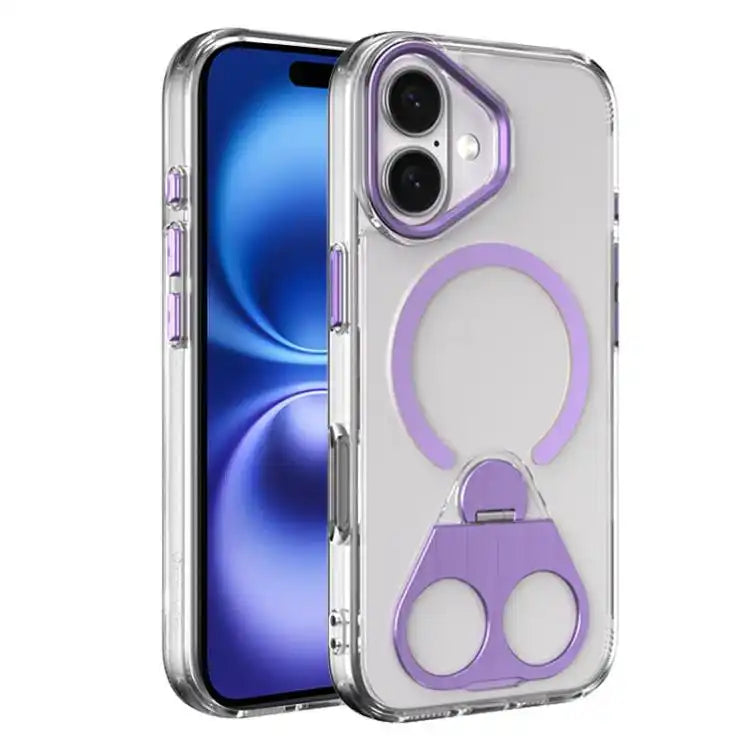 High Transparent MagSafe TPU Phone Case with 360 Degrees Rotating Ring Holder