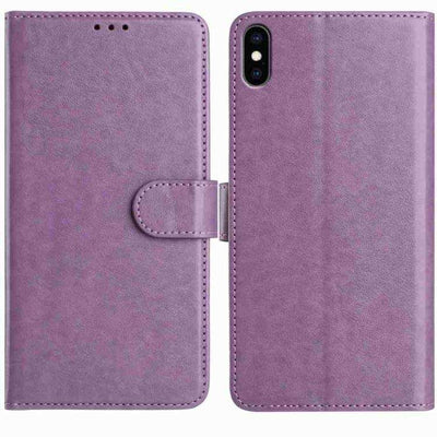 Lambskin 8-card Slot Leather Phone Case