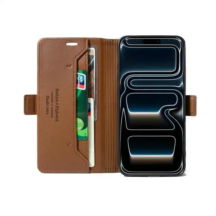 Magnetic Buckle Card Slot Leather Phone Case