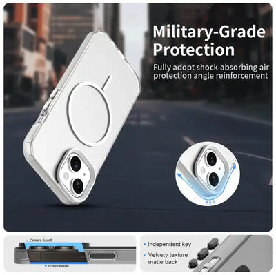 Candy Fine Circle Magsafe PC Hybrid TPU Phone Case