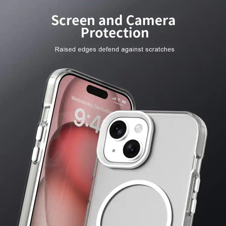 Candy Fine Circle Magsafe PC Hybrid TPU Phone Case