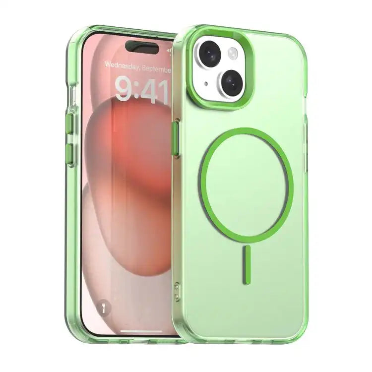 Candy Fine Circle Magsafe PC Hybrid TPU Phone Case