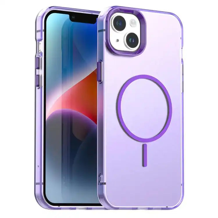 Candy Fine Circle Magsafe PC Hybrid TPU Phone Case