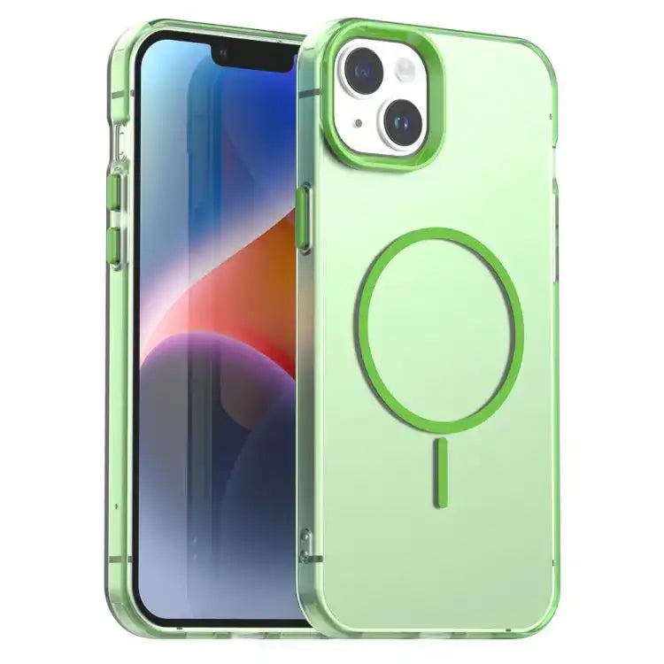 Candy Fine Circle Magsafe PC Hybrid TPU Phone Case