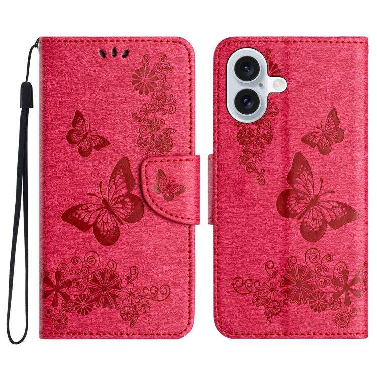 Butterfly Embossed Flip Leather Phone Case