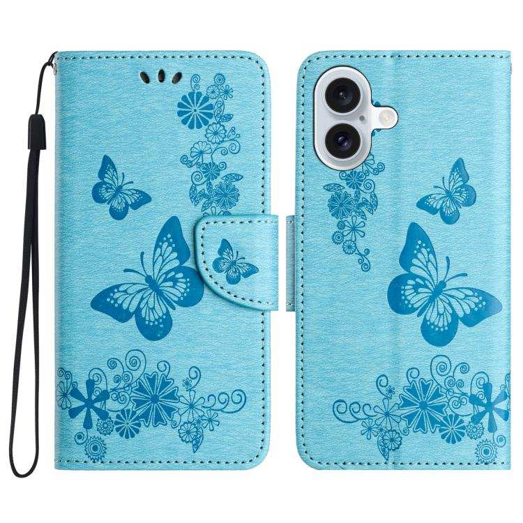 Butterfly Embossed Flip Leather Phone Case