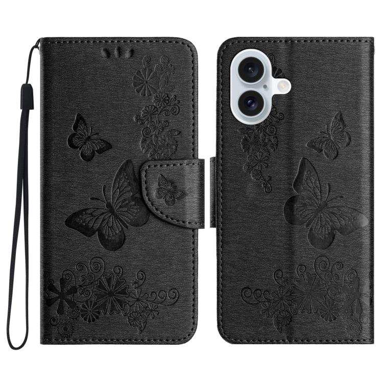 Butterfly Embossed Flip Leather Phone Case