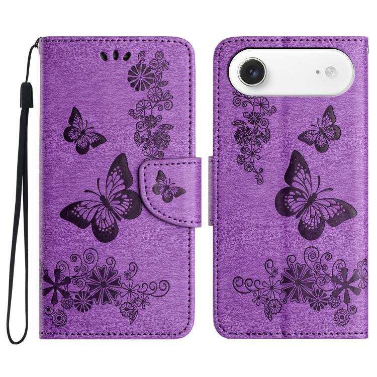 Butterfly Embossed Flip Leather Phone Case
