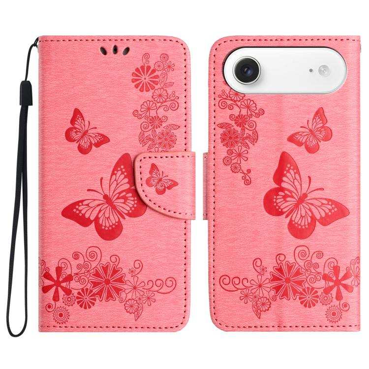 Butterfly Embossed Flip Leather Phone Case