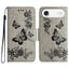Butterfly Embossed Flip Leather Phone Case
