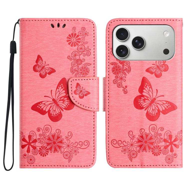 Butterfly Embossed Flip Leather Phone Case