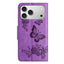 Butterfly Embossed Flip Leather Phone Case