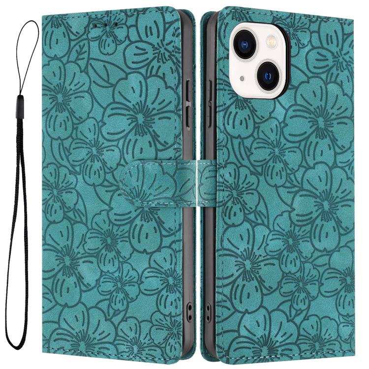 Cherry Blossoms Embossed Leather Phone Case