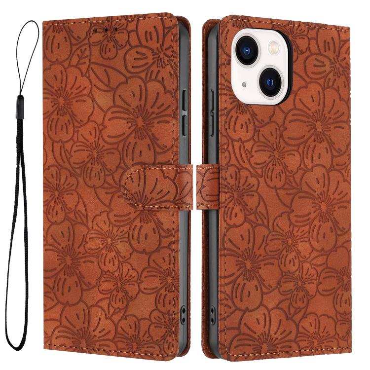 Cherry Blossoms Embossed Leather Phone Case