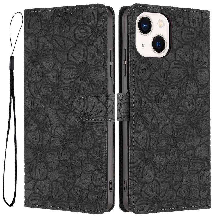 Cherry Blossoms Embossed Leather Phone Case