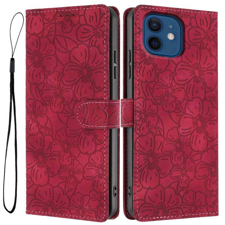 Cherry Blossoms Embossed Leather Phone Case