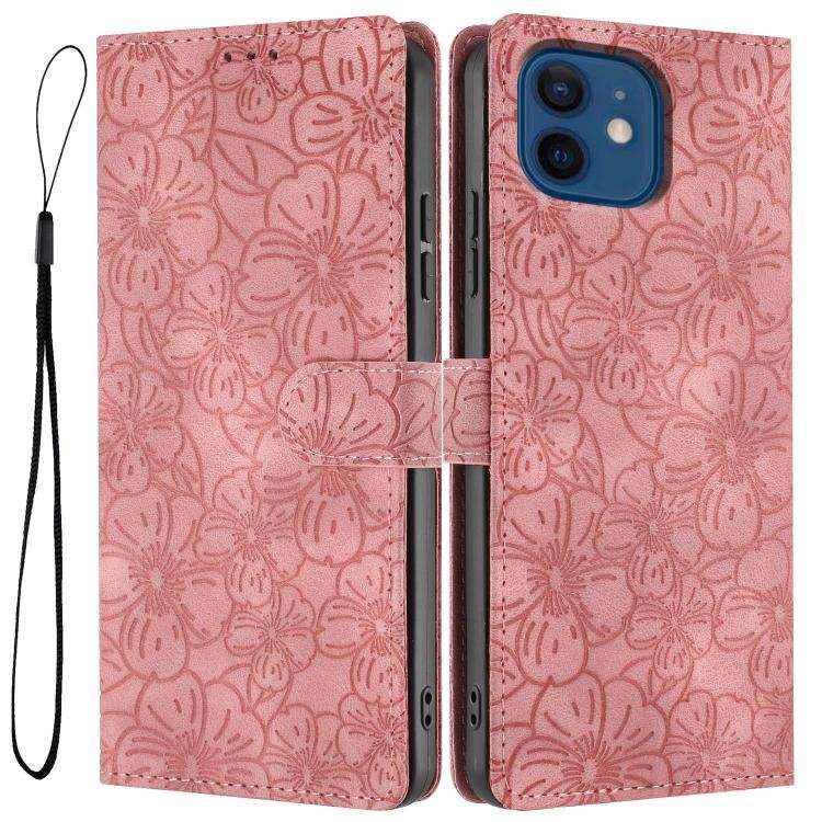 Cherry Blossoms Embossed Leather Phone Case