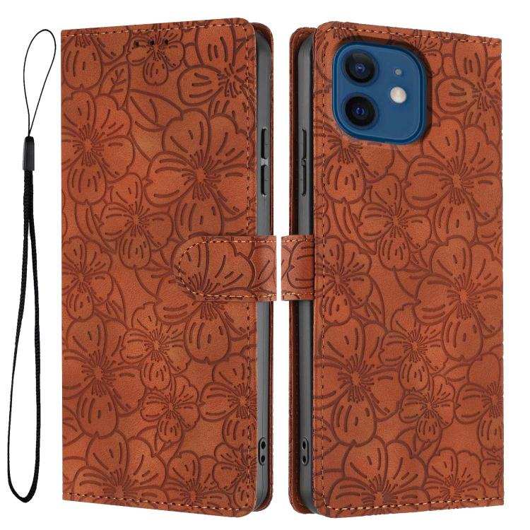 Cherry Blossoms Embossed Leather Phone Case