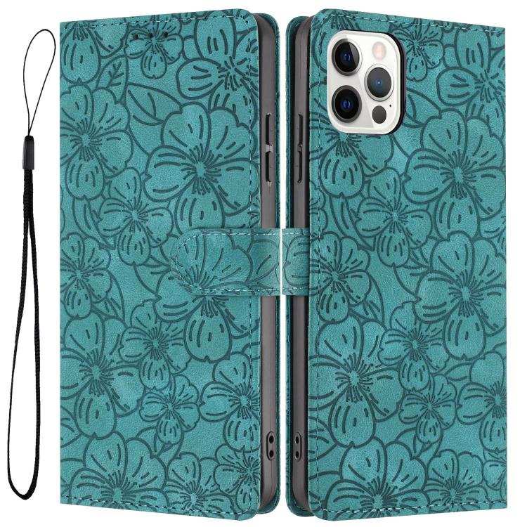 Cherry Blossoms Embossed Leather Phone Case