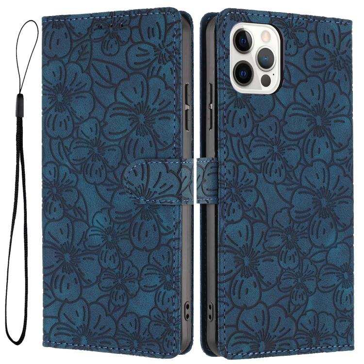 Cherry Blossoms Embossed Leather Phone Case