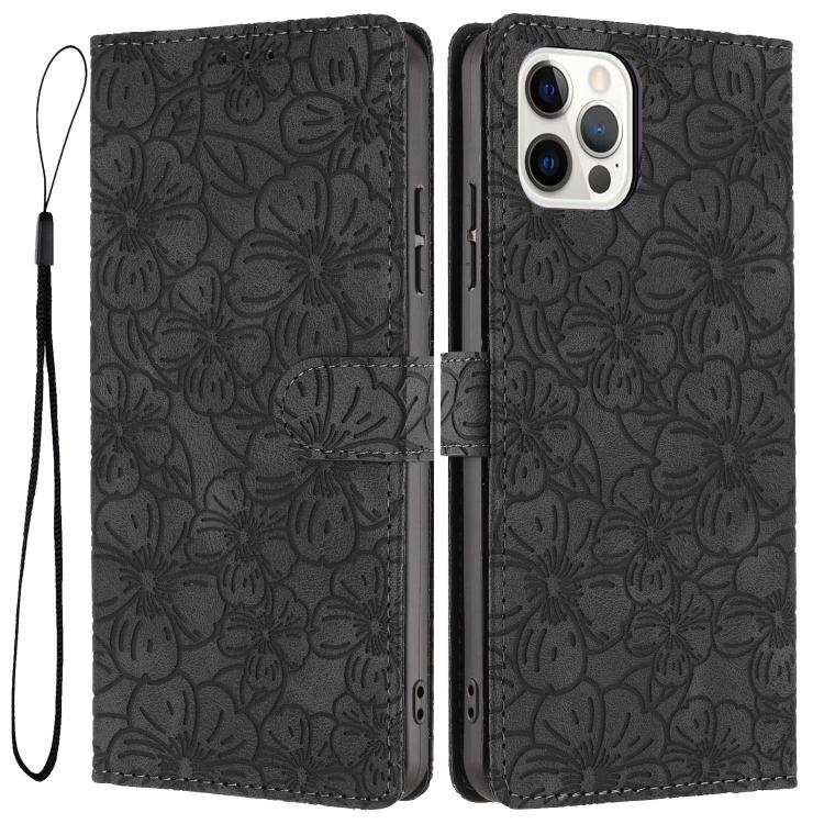 Cherry Blossoms Embossed Leather Phone Case