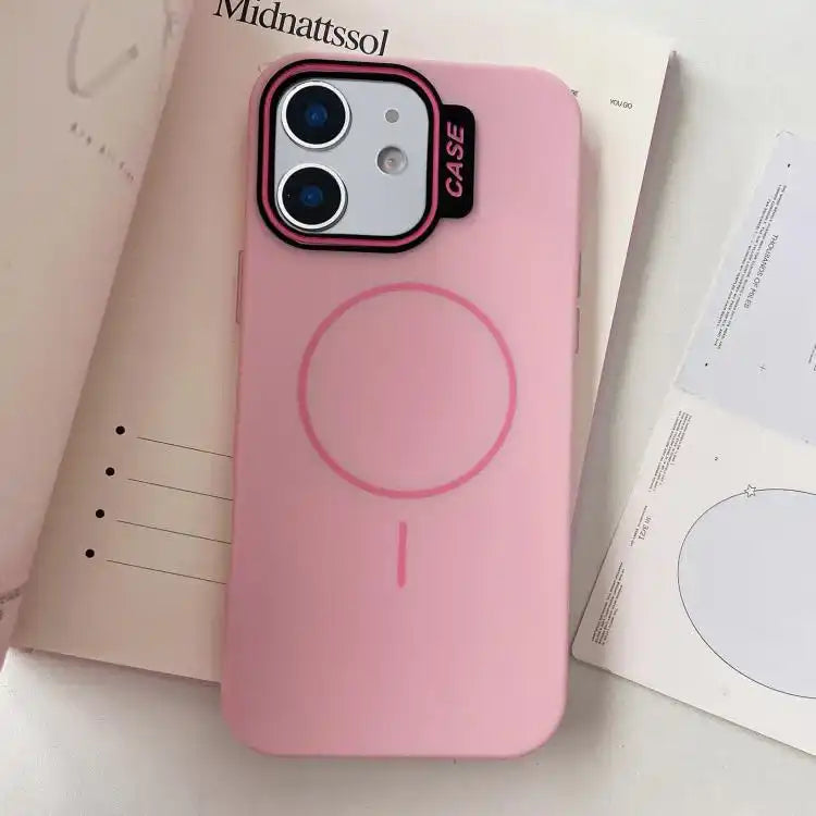 Large Hole Solid Color Frame CESA Fine Ring Magsafe Phone Case