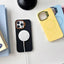 Large Hole Solid Color Frame CESA Fine Ring Magsafe Phone Case