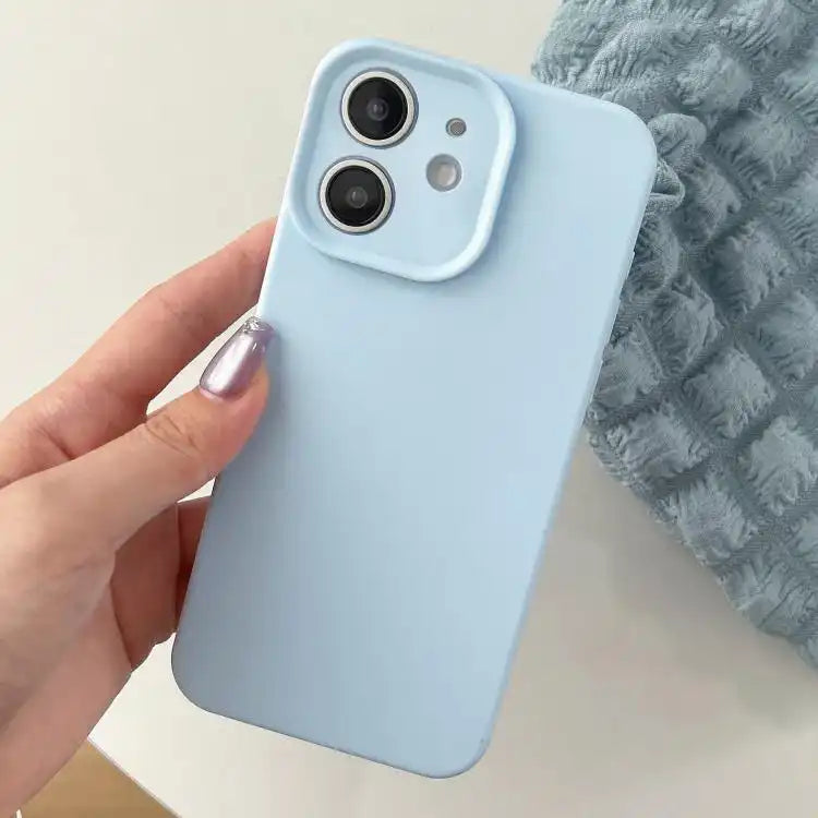 Precision Hole Camera Frame Solid Color Phone Case