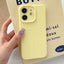 Precision Hole Camera Frame Solid Color Phone Case