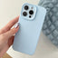 Precision Hole Camera Frame Solid Color Phone Case