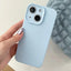 Precision Hole Camera Frame Solid Color Phone Case
