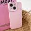 Precision Hole Camera Frame Solid Color Phone Case