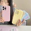 Precision Hole Camera Frame Solid Color Phone Case