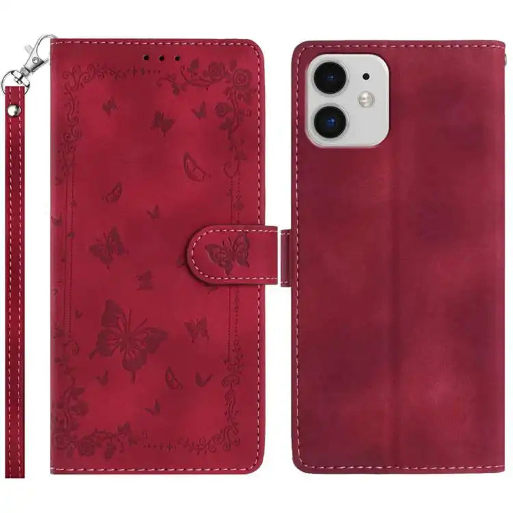Secret Garden Butterfly Pattern Leather Phone Case