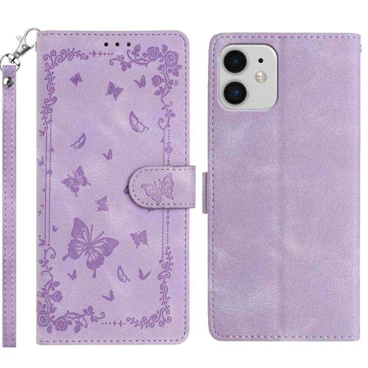 Secret Garden Butterfly Pattern Leather Phone Case