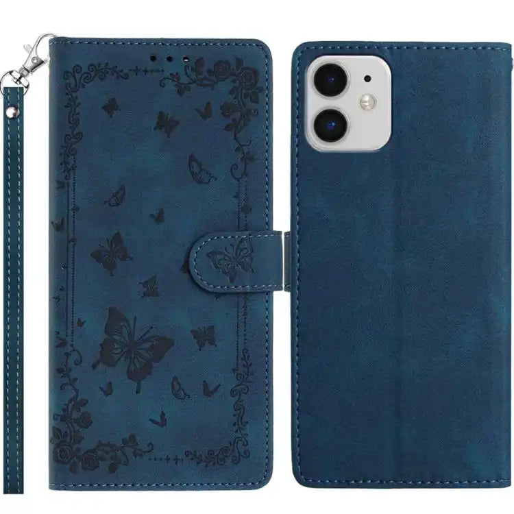 Secret Garden Butterfly Pattern Leather Phone Case