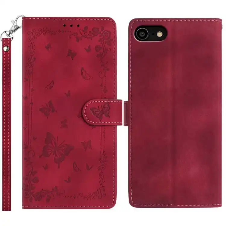 Secret Garden Butterfly Pattern Leather Phone Case