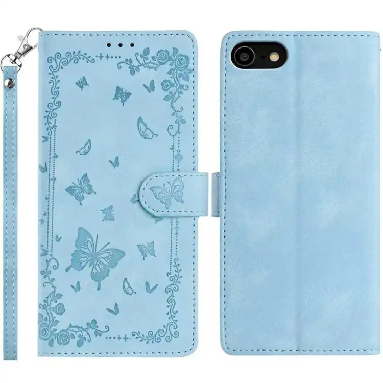 Secret Garden Butterfly Pattern Leather Phone Case
